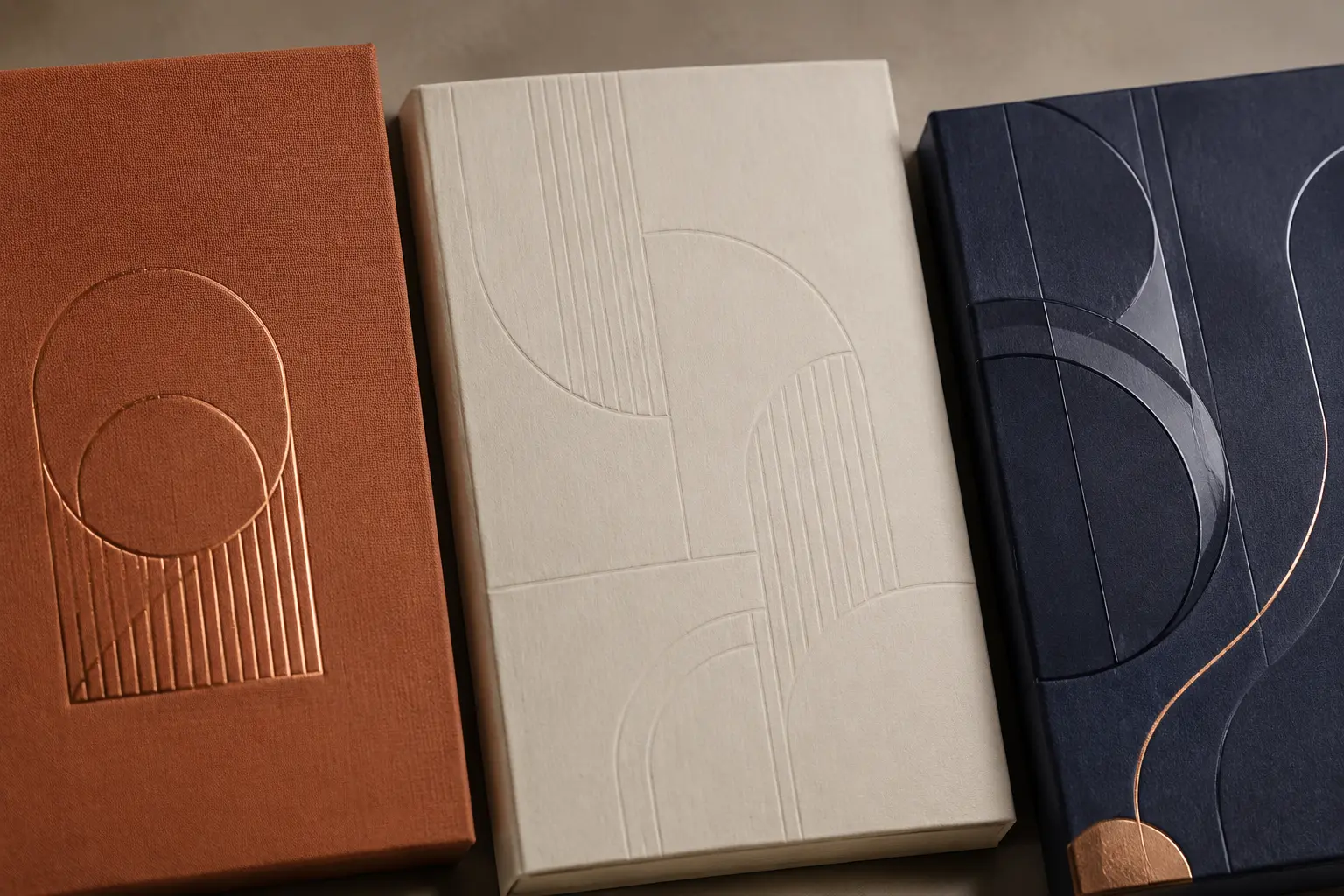 Digitally rebranded representative packaging concept illustrating decorative finish directions
