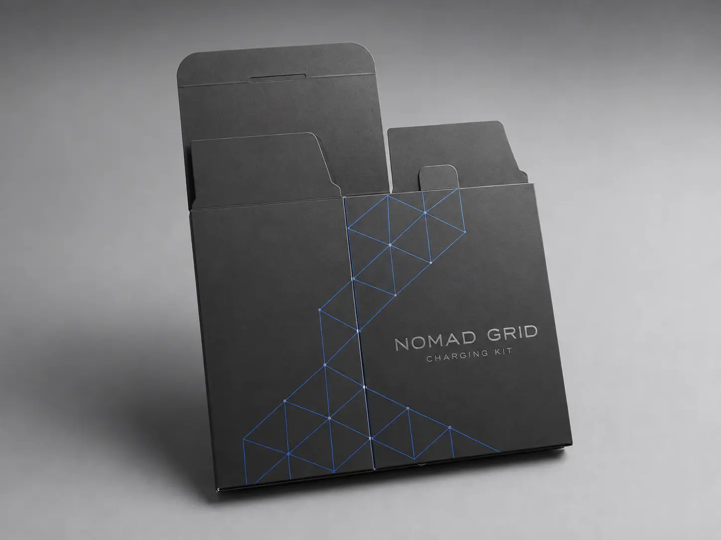 Digitally rebranded representative packaging concept illustrating multi-panel presentation carton